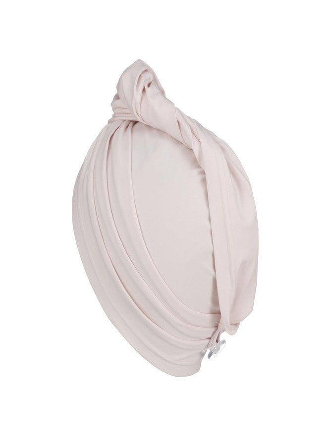 KISMETICS - 2 PCS Tee Shirt Drying Wrap, Frizz Free, Soft & Lightweight&Flexible, Hair Drying Turban, Gentle Drying Towel Wrap with Button, for Long Hair (Sage&Pink) - Image 3